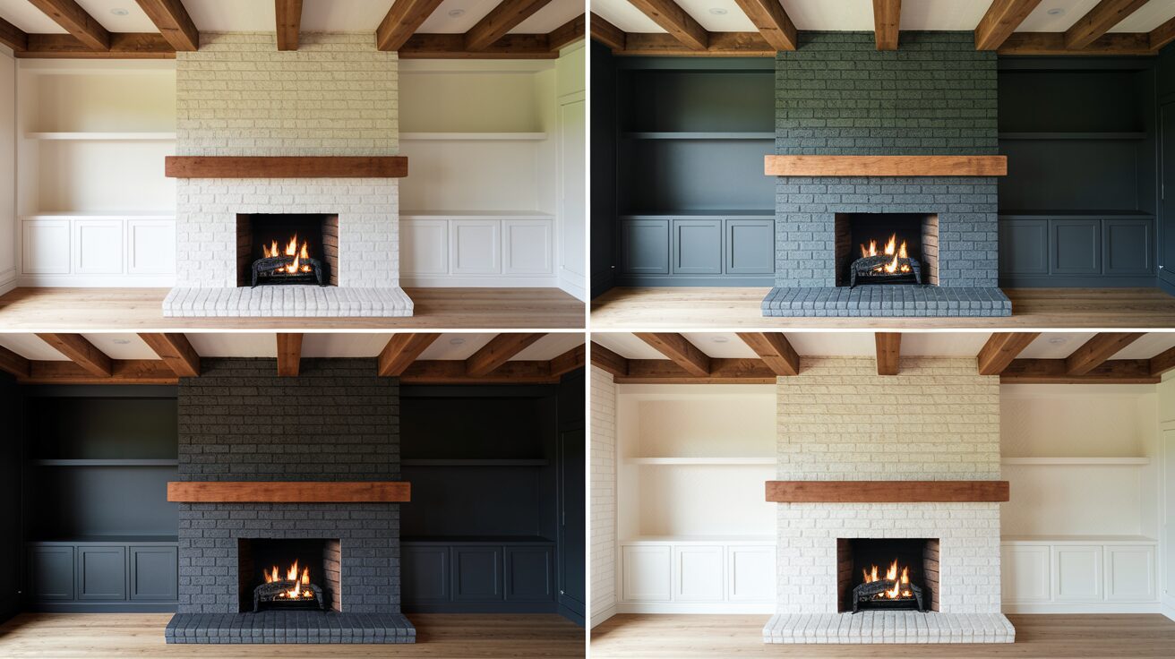 What Color to Paint Brick Fireplace